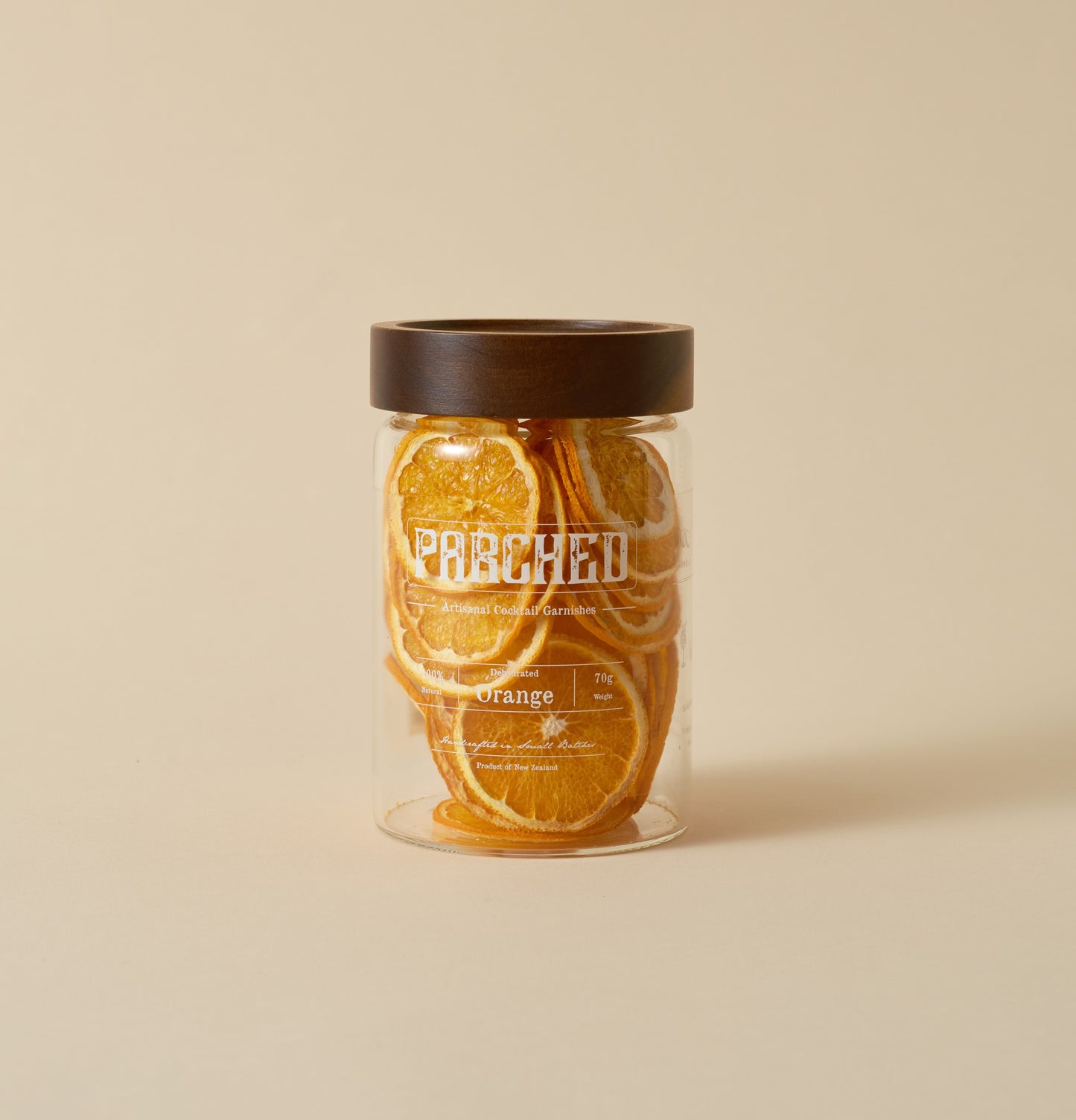 Parched Cocktail Garnish large Orange (Glass Jar)