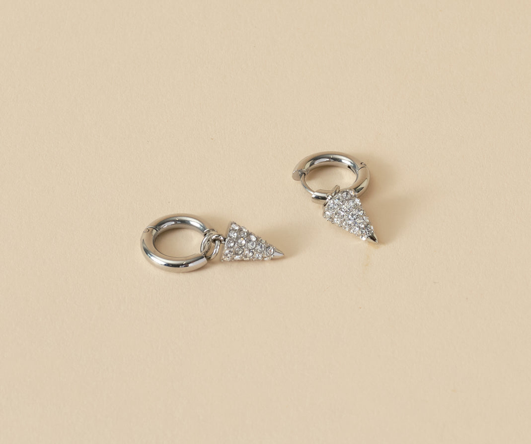 Silk and Steel Voltage Hoops (Silver)