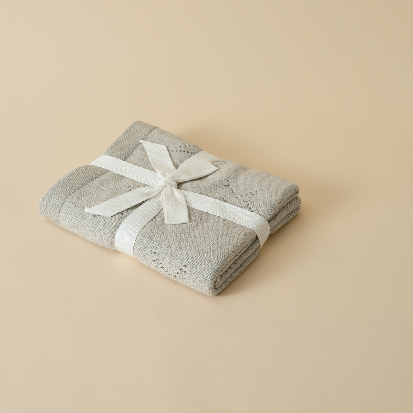 Nana Huchy Pointelle Baby Blanket in Sky Grey