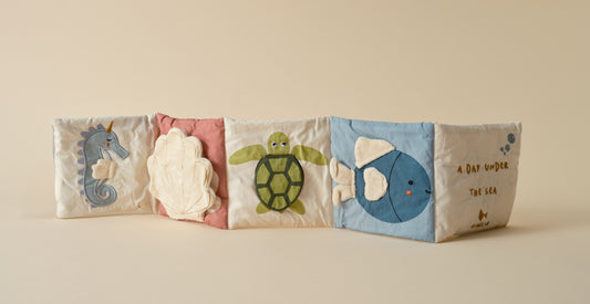Fabelab Organic soft Fabric baby book - A Day under the Sea