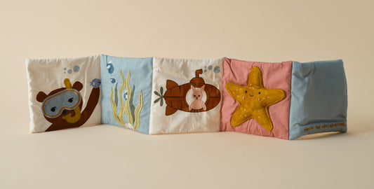 Fabelab Organic soft Fabric baby book - A Day under the Sea
