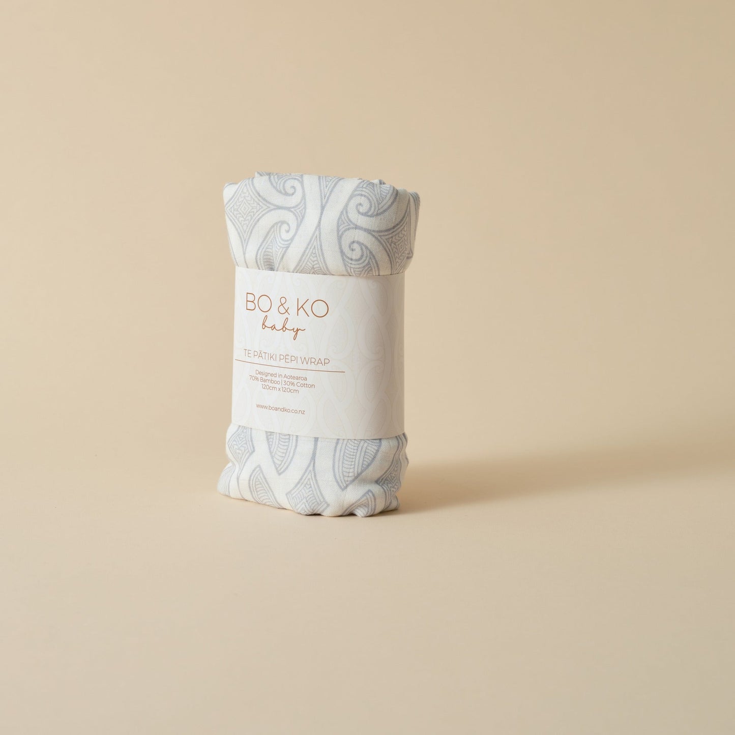 Bo & Ko -Te Patiki Wrap - Grey