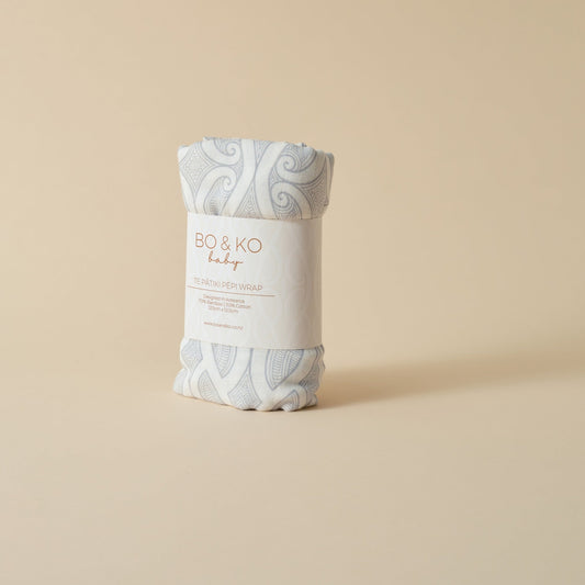 Bo & Ko -Te Patiki Wrap - Grey