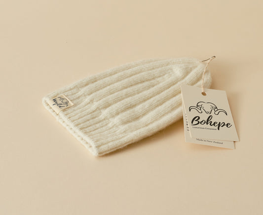 Bohepe Baby / Childs Hat - Natural Cream Beanie