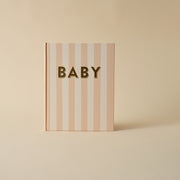 Fox and Fallow Baby Book Coffee Stripe