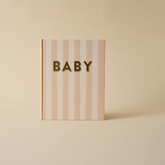 Fox and Fallow Baby Book Coffee Stripe