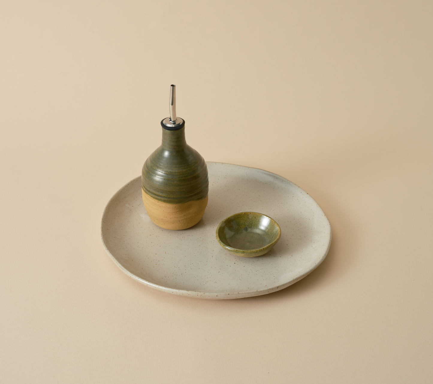 Lil Ceramics – Everyday Round Platter – Kelp