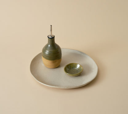 Lil Ceramics – Everyday Round Platter – Kelp