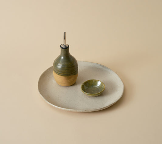 Lil Ceramics Everyday Round Platter Sandstone