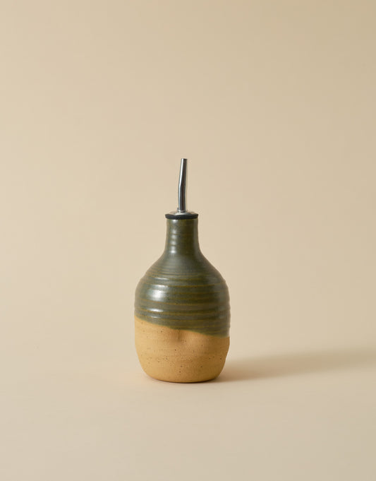 Lil Ceramics  -Olive Oil Pourer - Kelp