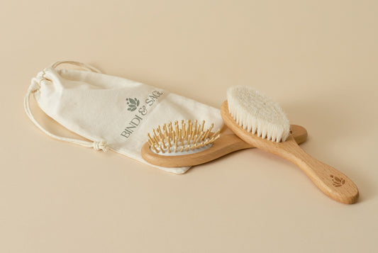 Nara Baby Brush Set - Eco super soft Goat hair