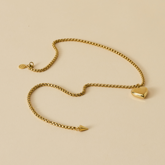 Silk and Steel - Bisous Necklace (Gold)