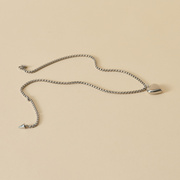 Silk and Steel - Bisous Necklace (Silver)