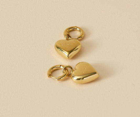 Silk and Steel - Bisous Hoop (Gold) Earrings
