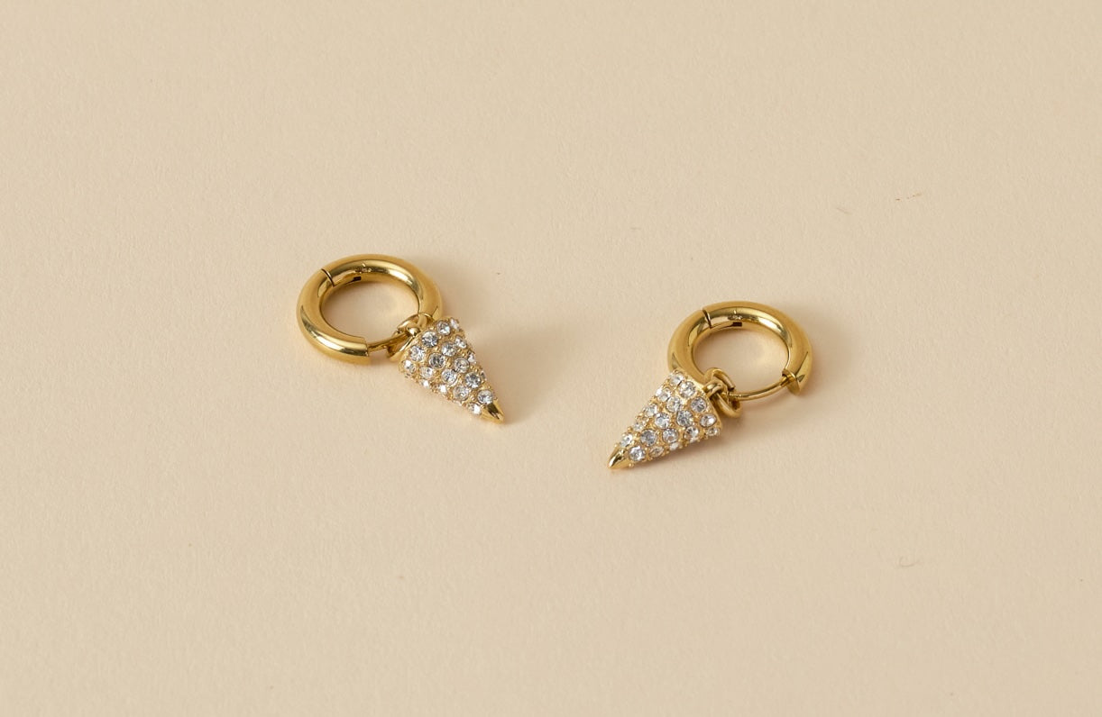 Silk and Steel Voltage Hoops (Gold)