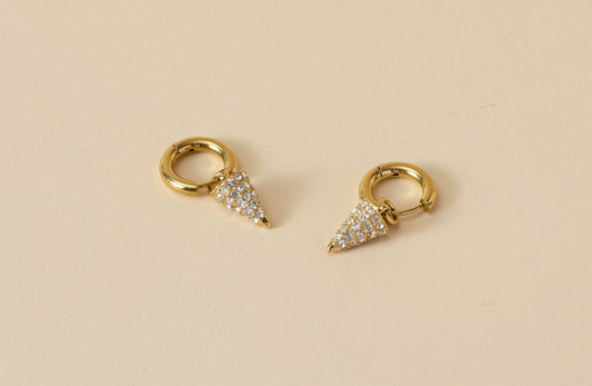Silk and Steel Voltage Hoops (Gold)