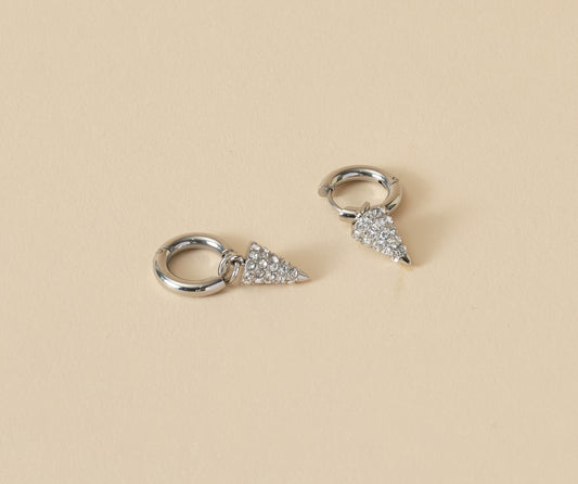 Silk and Steel Voltage Hoops (Silver)